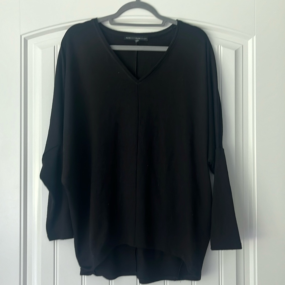 White House Black Market Women’s Sz M Dolman Sleeve V-neck Sweater